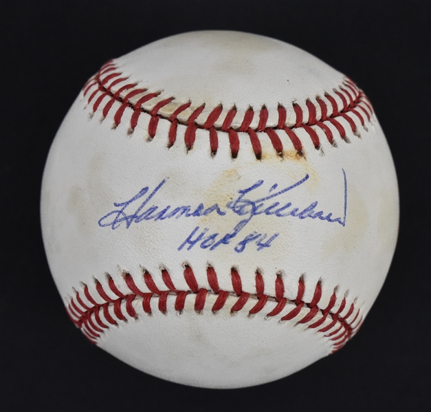 Harmon Killebrew Autographed & Inscribed HOF 84 Baseball