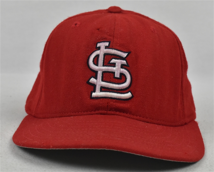 Lee Smith c. 1994-96 St. Louis Cardinals Game Used Hat