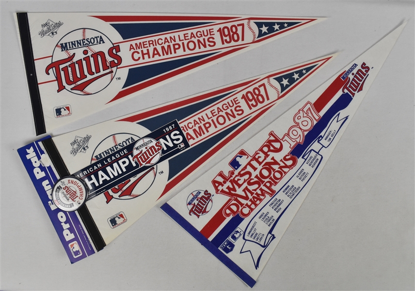 Minnesota Twins Collection of 15 Pennants