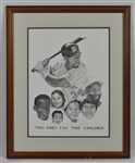 Kirby Puckett "This Ones For The Children" Limited Edition Framed Litho