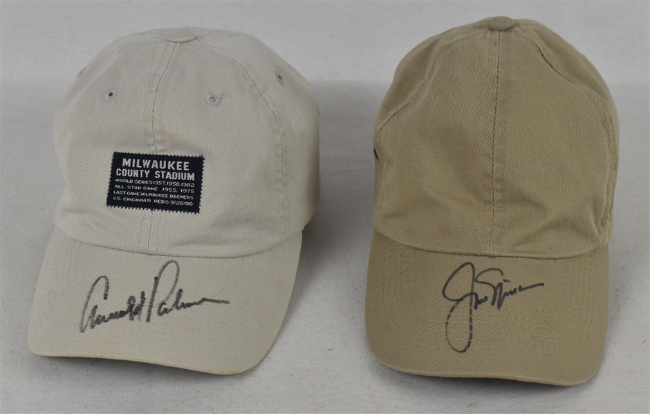 Jack Nicklaus & Arnold Palmer Autographed Hats