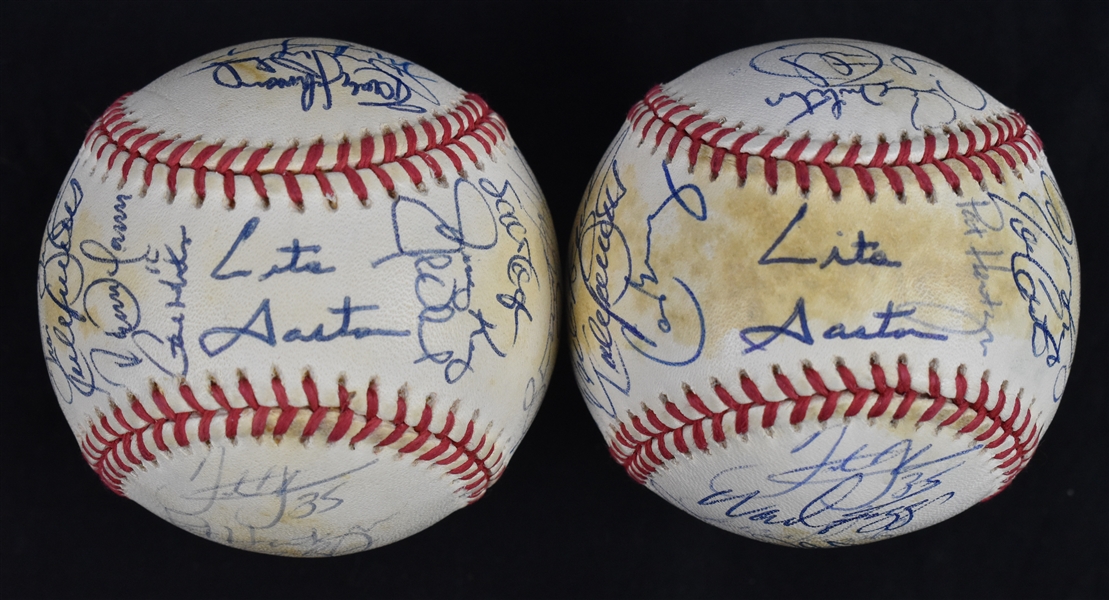 American League 1993 Lot of 2 All-Star Team Signed Baseballs
