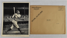 Babe Ruth 1934 Quaker Oats Premium Photo w/Original Mailing Envelope