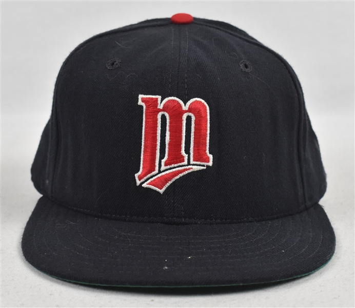 Shane Mack Minnesota Twins Game Used & Autographed Hat