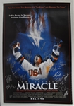 "Miracle" Movie Poster Signed by 1980 U.S.A. Gold Medal Winning Hockey Team *20 Signatures w/Bob Suter