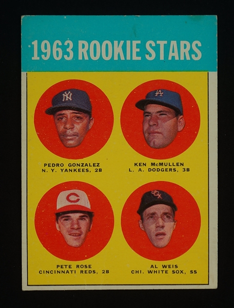 Pete Rose 1963 Topps Rookie Baseball Card #537