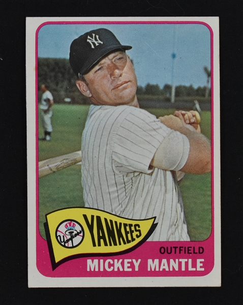 Mickey Mantle 1965 Topps Baseball Card #350