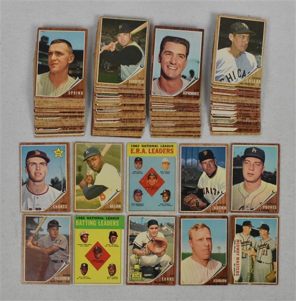 Collection of 1962 Topps Baseball Cards  