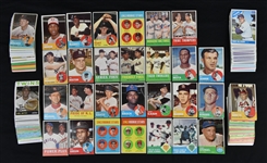 Collection of 1963-1966 Topps Baseball Cards w/Frank Robinson Stan Musial & Tony Oliva Rookie