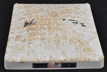 Tyler Austin 2016 Autographed Tampa Bay vs. NY Yankees Game Used Base 