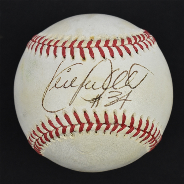 Kirby Puckett Autographed & Inscribed #34 Baseball
