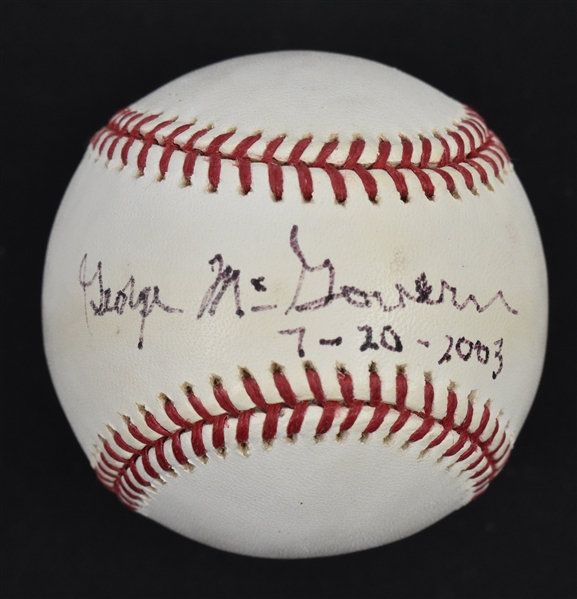 George McGovern Autographed Baseball