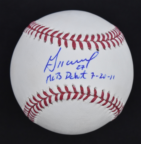 Jose Altuve Autographed & Inscribed 2011 MLB Debut Baseball