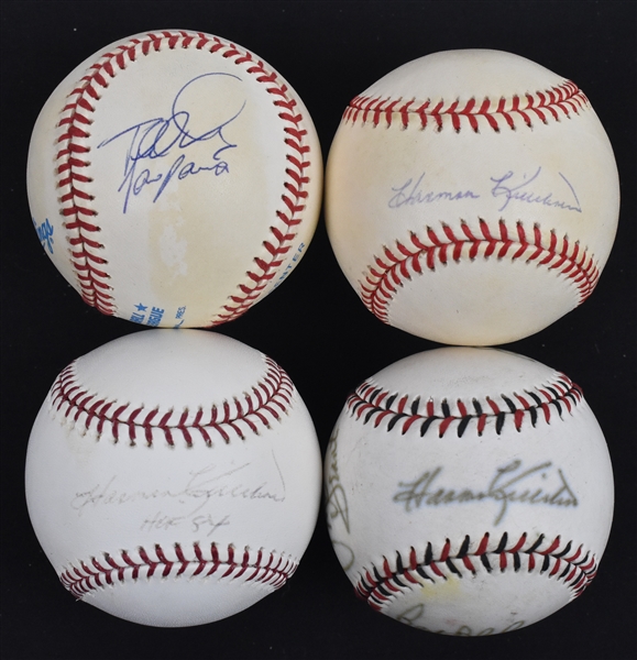 Lot of 4 Autographed Baseballs w/Harmon Killebrew & Tony Oliva