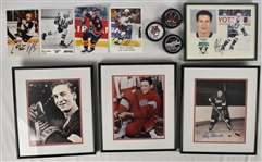 Hockey Autograph Photo & Puck Collection