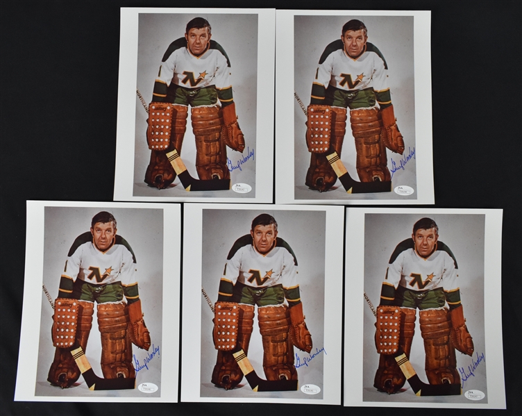 Gump Worsely Minnesota North Stars Lot of 5 Autographed 8x10 Photos