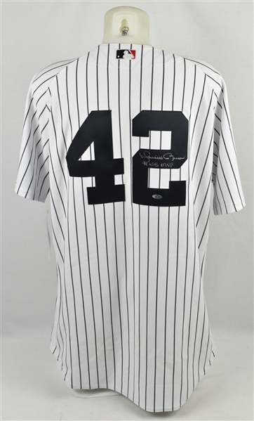 Mariano Rivera Autographed & Inscribed New York Yankees Jersey