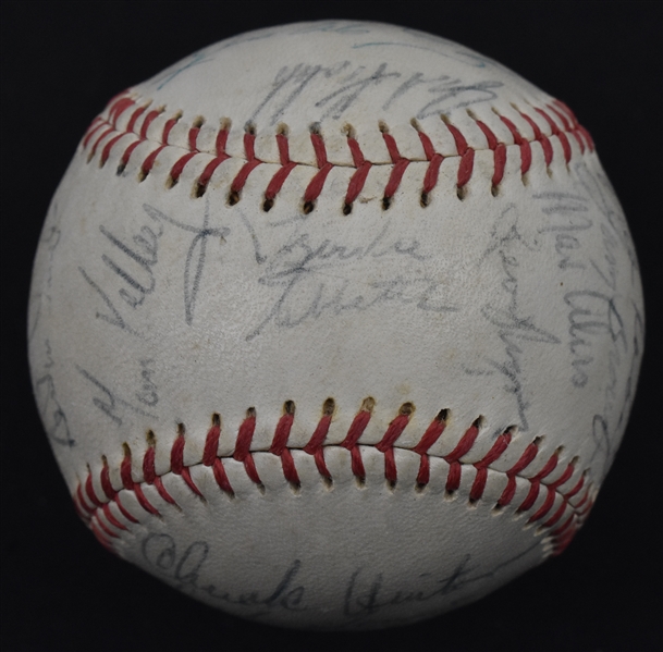 Cleveland Indians 1966 Team Signed Baseball w/Early Wynn