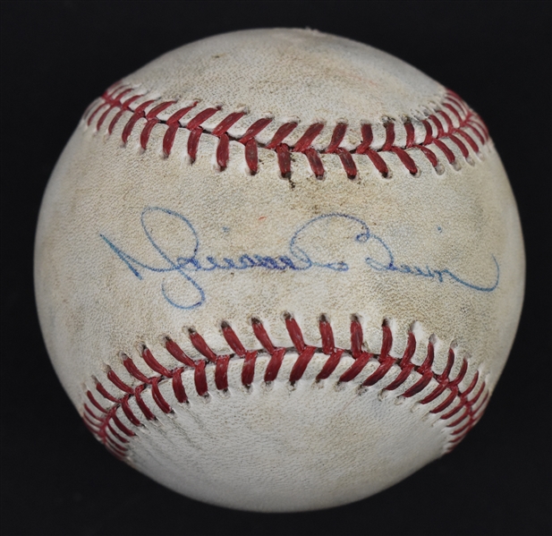 Mariano Rivera 2013 Autographed Game Used Baseball