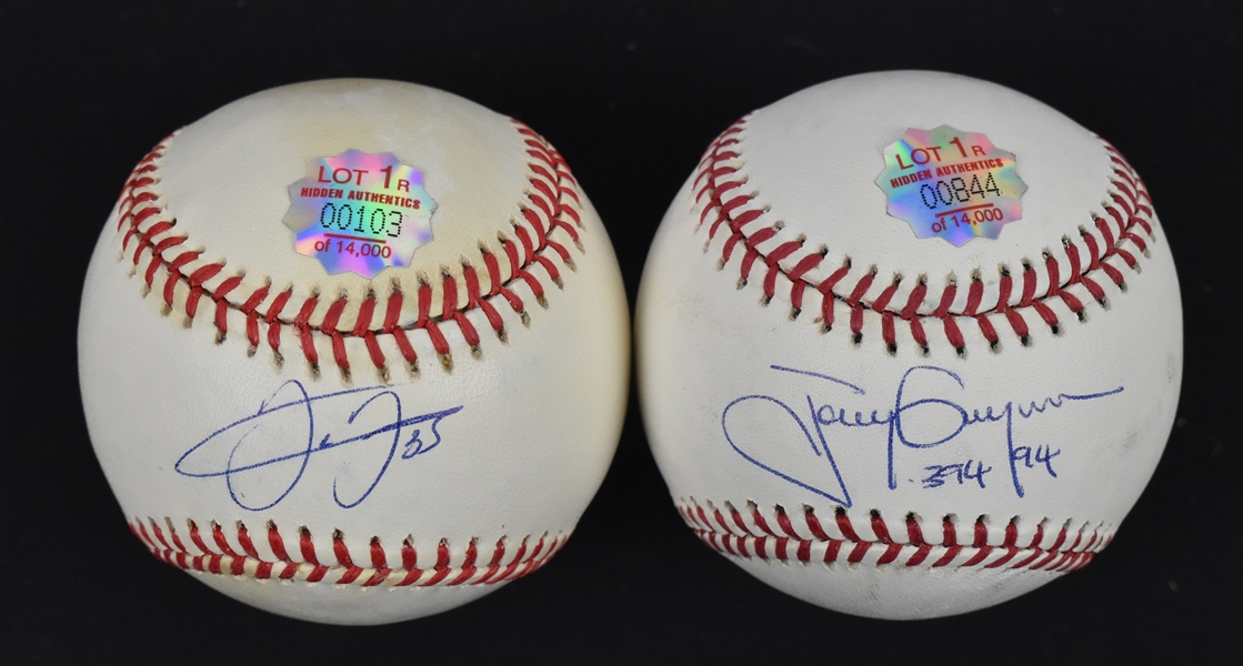 Tony Gwynn & Frank Thomas Autographed Baseballs