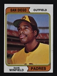 Dave Winfield 1974 Topps Rookie Card #456