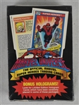 Unopened 1990 Marvel Universe Trading Card Box Sealed in Original Wrap