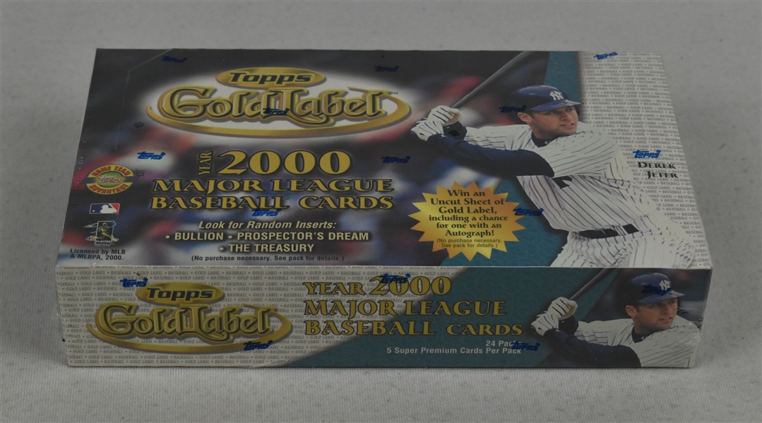 Unopened 2000 Topps Gold Label Baseball Card Box