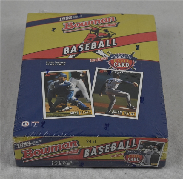 Unopened 1993 Bowman Baseball Card Box
