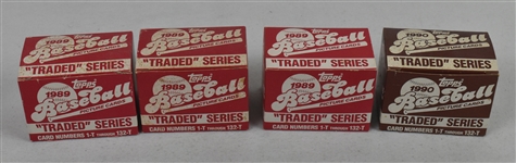 Lot of 4 Vintage 1989 & 1990 Topps Update Baseball Card Sets 