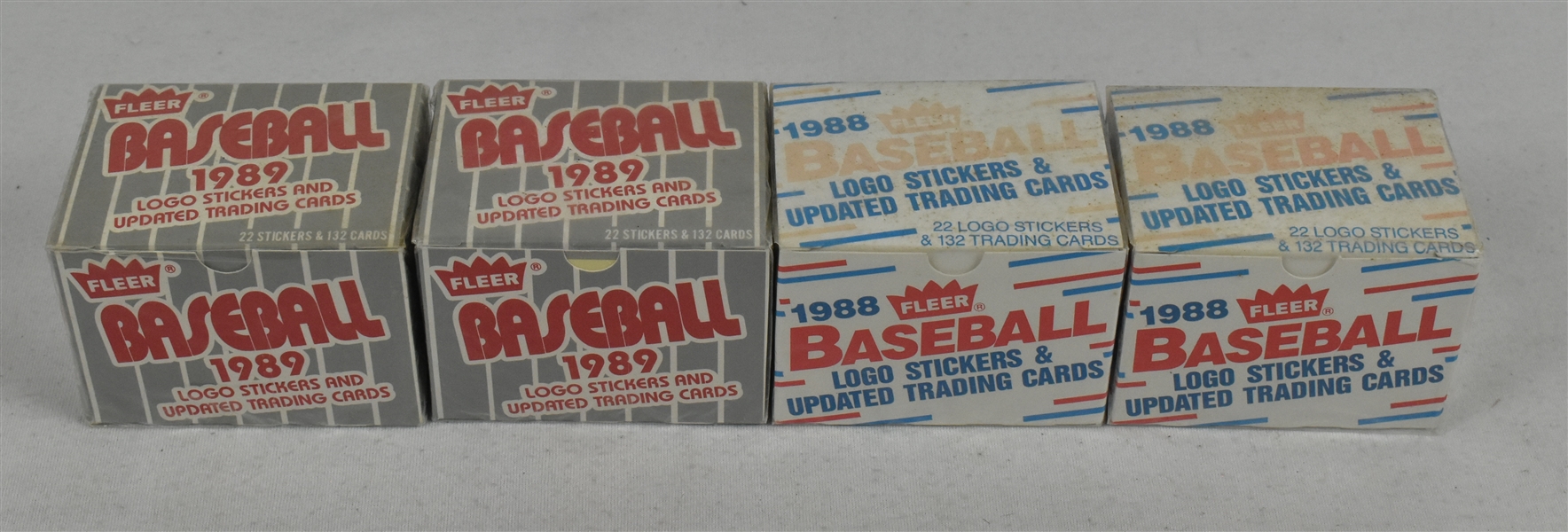 Lot of 4 Vintage 1988 & 1989 Fleer Update Baseball Card Sets  