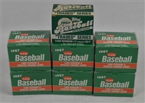 Lot of 7 Vintage 1987 Topps & Fleer Update Baseball Card Sets  