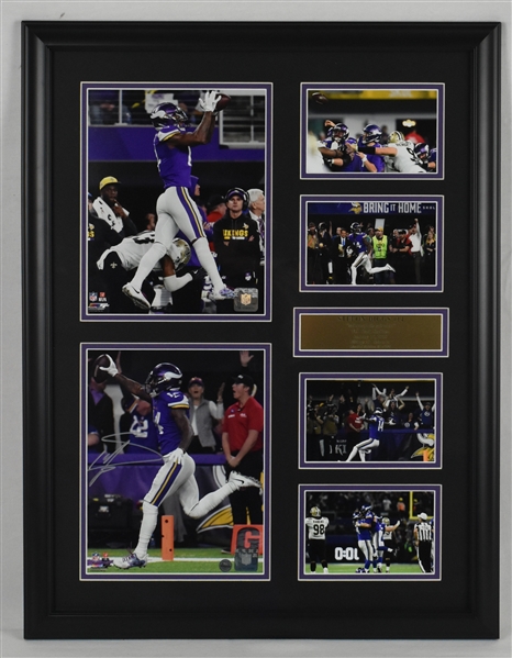 Stefon Diggs Autographed 19x27 Framed Minneapolis Miracle Display  
