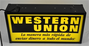 Western Union Neon Sign Display