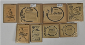 Collection of 8 Vintage Coca-Cola Newspaper Ads w/Christy Mathewson