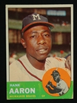 Hank Aaron 1963 Topps Baseball Card #390