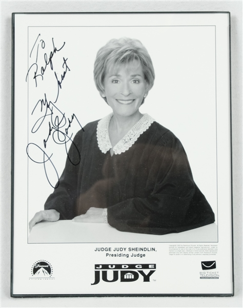 Kathy Lee Gifford John Walsh & Judge Judy Lot of 4 Autographed 8x10 Photos