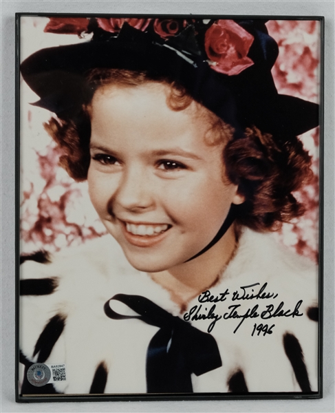 Shirley Temple Black Autographed 8x10 Photo Beckett