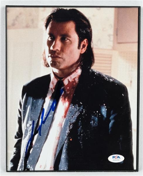 John Travolta "Pulp Fiction" Autographed 8x10 Photo PSA/DNA