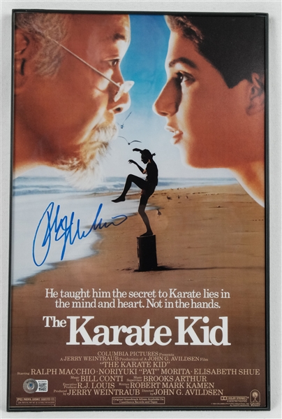 Ralph Macchio "Karate Kid" Lot of 2 Autographed Photos Beckett