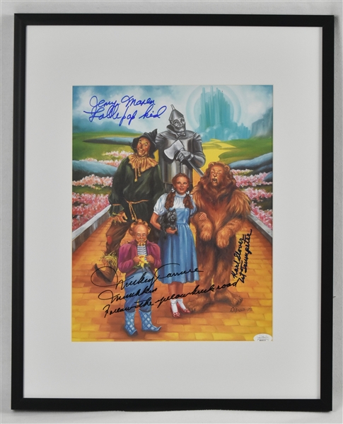 Wizard of Oz Autographed & Inscribed 11x14 Photo JSA
