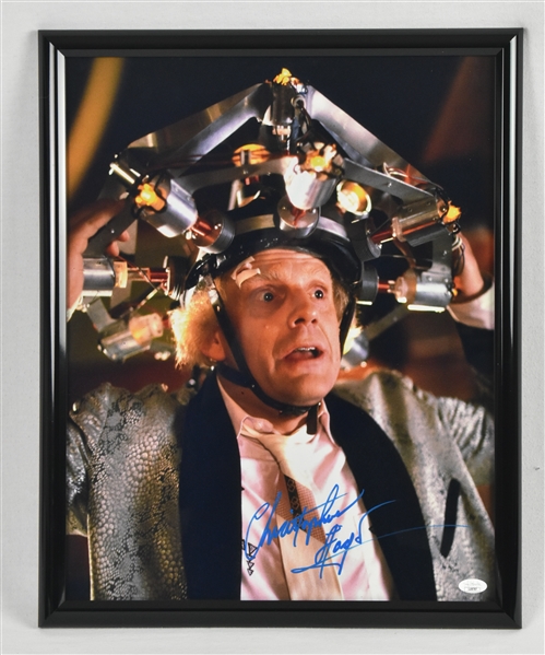 Christopher Lloyd "Back to the Future" Autographed 16x20 Photo JSA