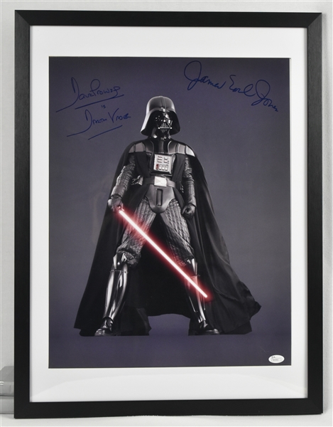 James Earl Jones & David Prowse "Darth Vader - Star Wars" Autographed 16x20 Photo JSA
