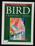 Leroy Neiman Autographed Larry Bird Magazine JSA