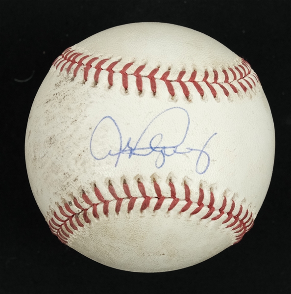 Alex Rodriguez Game Used & Autographed Baseball MLB