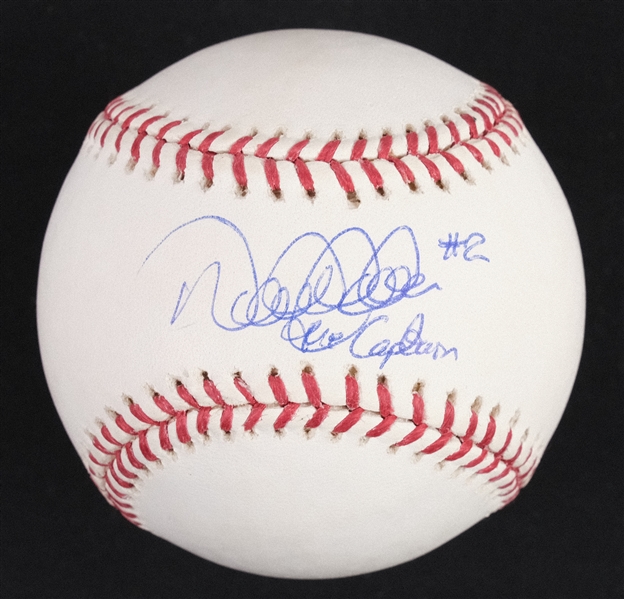 Derek Jeter Autographed & Inscribed "#2 The Captain" Baseball Steiner
