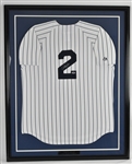 Derek Jeter Autographed New York Yankees Framed Jersey PSA/DNA