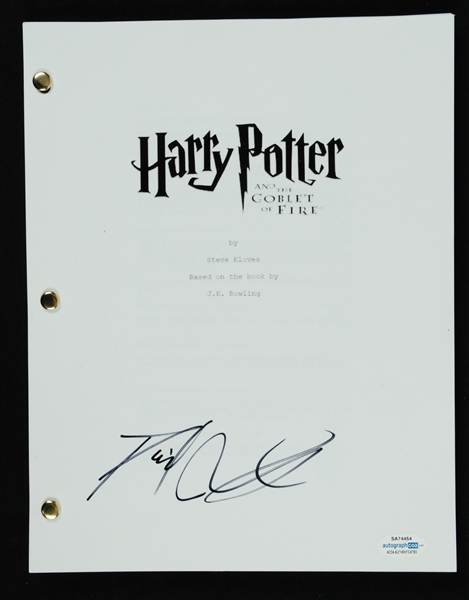 Danielle Radcliffe Autographed Harry Potter "Goblet of Fire" Movie Script 