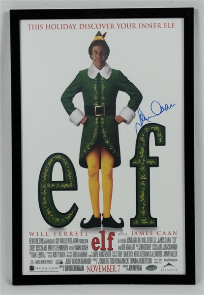 James Caan "Elf" Autographed 11x17 Movie Poster