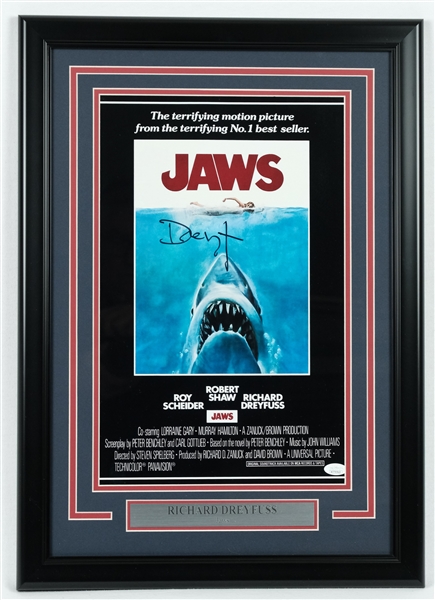 Richard Dreyfuss "Jaws" Autographed 11x17 Movie Poster JSA