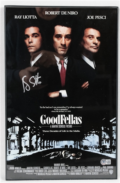 Ray Liotta "Goodfellas" Autographed 11x17 Movie Poster Beckett
